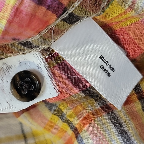 GAP Popover Button Down Shirt Fall Paid Size S #692596 - Picture 11 of 13